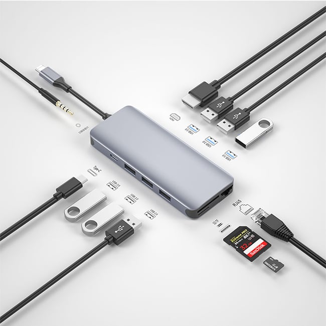 WiWU Alpha 12-in-1 Type-C Hub Adapter