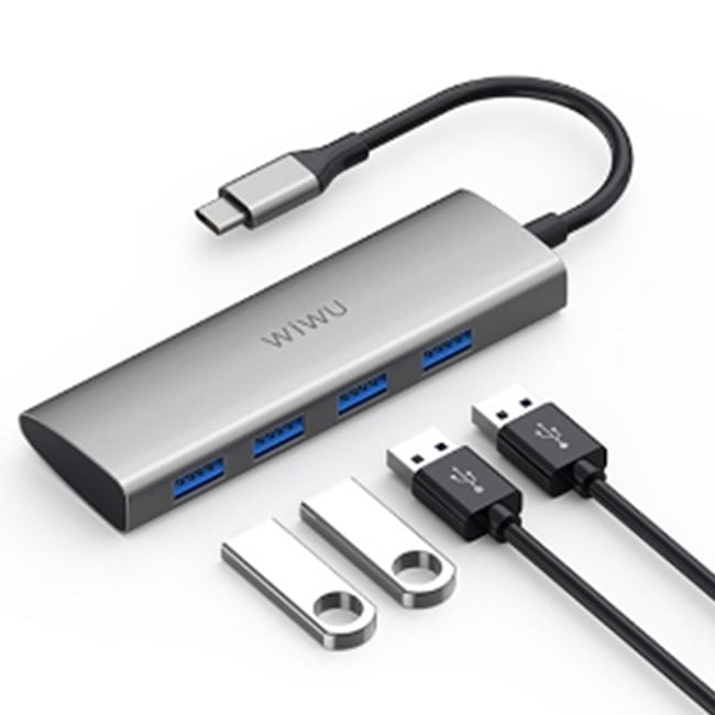 WiWU Alpha 4-in-1 Type-C Hub Adapter