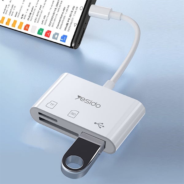 Yesido GS16 Type-C to USB 3.0 + TF Card OTG Adapter