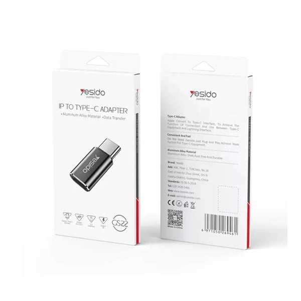 Yesido GS22 Lightning to Type-C Adapter