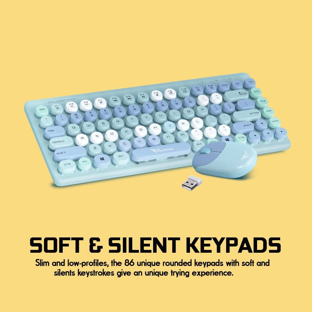 Alcatroz Jellybean A3000 Bluetooth Rechargeable Wireless Keyboard  Mouse Combo