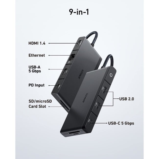 Anker 552 9-in-1 4K HDMI USB-C Hub Adapter
