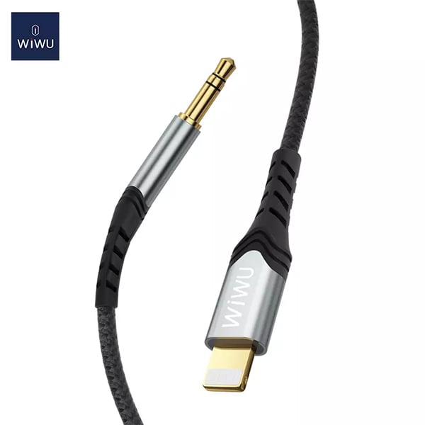 WiWU YP02 3.5mm to Lightning AUX Stereo Adapter Cable