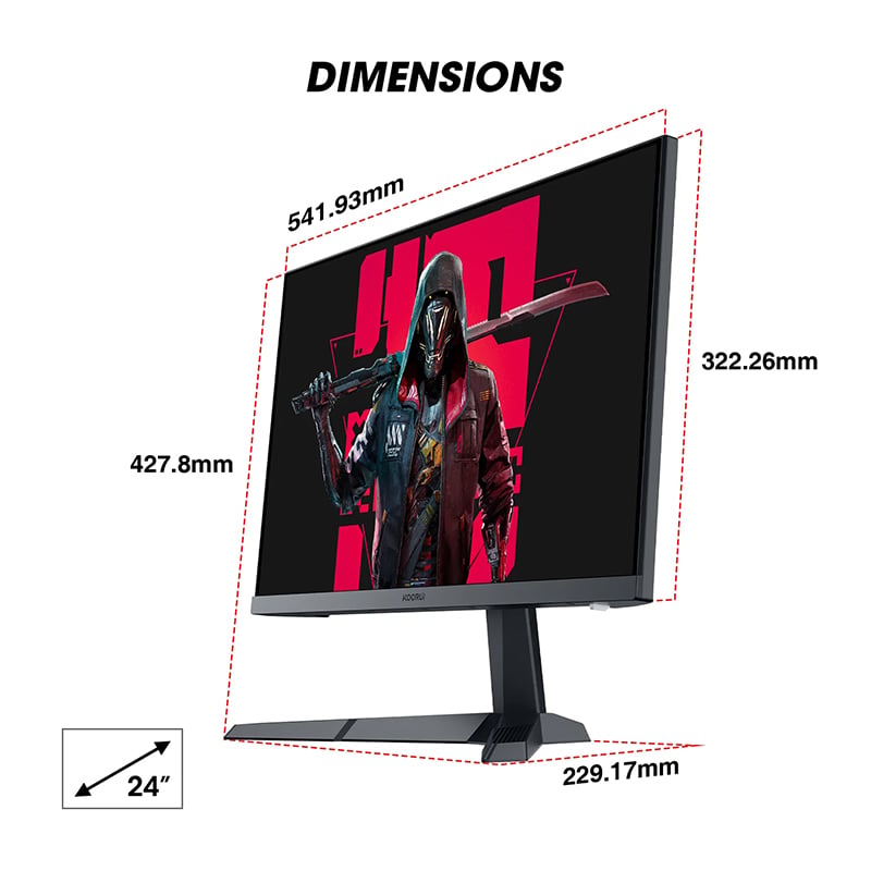 KOORUI 24E3 24inch 180HZ IPS FHD 1920x1080p Gaming Monitor
