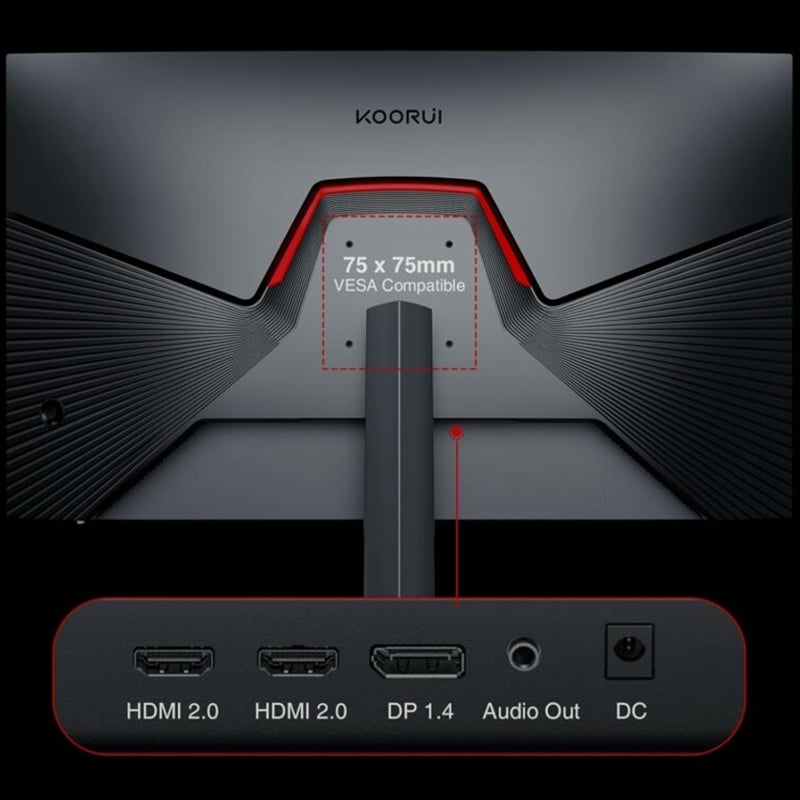 KOORUI GN07 27 inch 170Hz QHD IPS 2560x1440p GAMING MONITOR