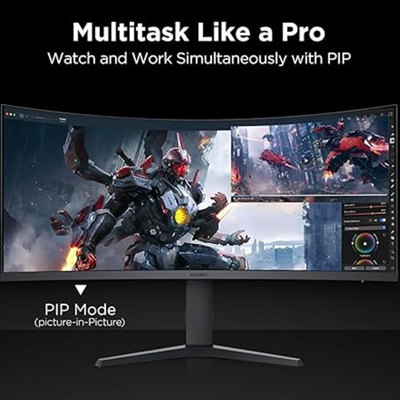 KOORUI 34E6UC 34 inch 165Hz WQHD VA 3440×1440 Gaming Monitor