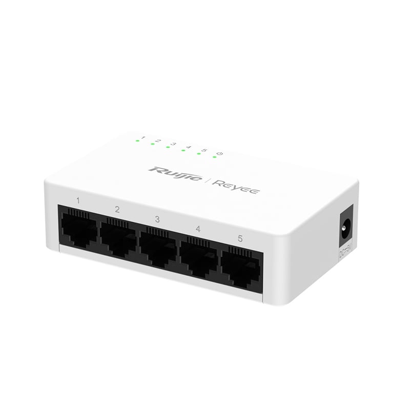 Ruijie Reyee RG-ES05G-L 5-Port 10/100/1000 Mbps Unmanaged Non-PoE Switch