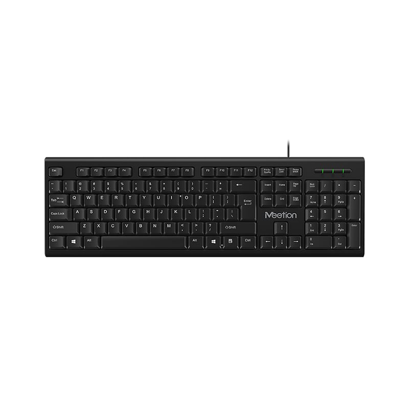 Meetion K100 USB Standard Corded Keyboard