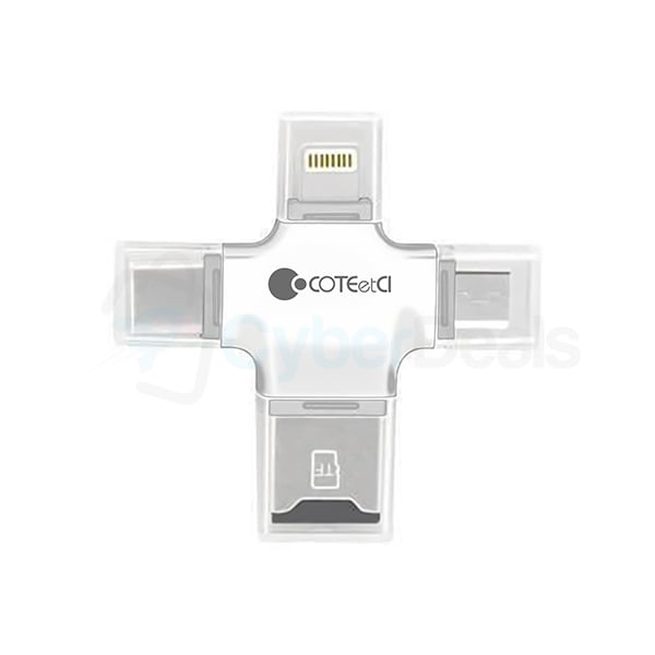 COTEetCI 3-in-1 Multifunctional Adapter For Smart Devices
