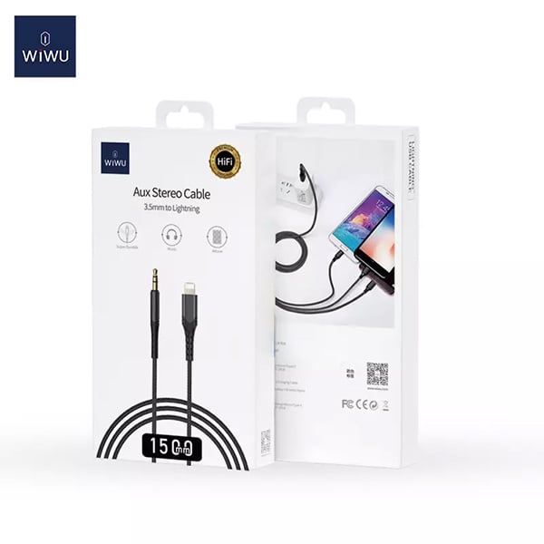 WiWU YP02 3.5mm to Lightning AUX Stereo Adapter Cable