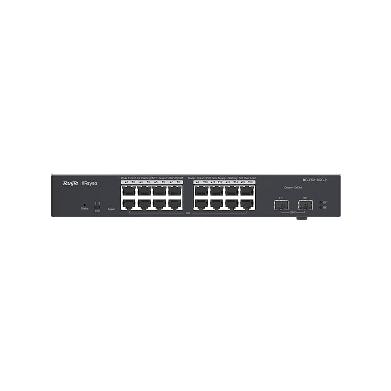 Ruijie Reyee RG-ES218GC-P 18-Port Gigabit Smart Cloud Managed PoE Network Switch