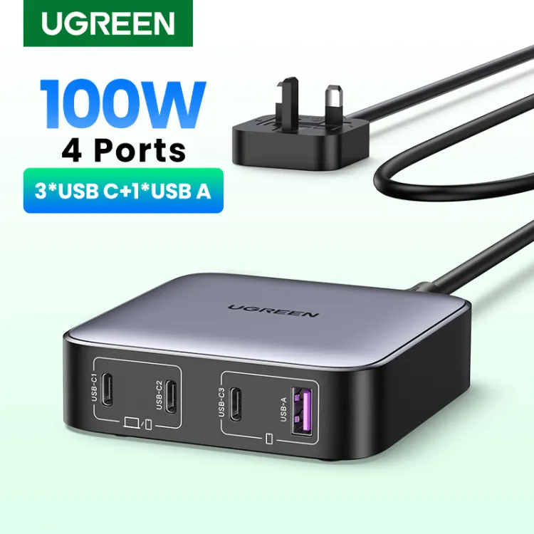 UGREEN CD328 90929 Nexode 100W 3 x USB-C + 1 x USB-A Desktop Charger
