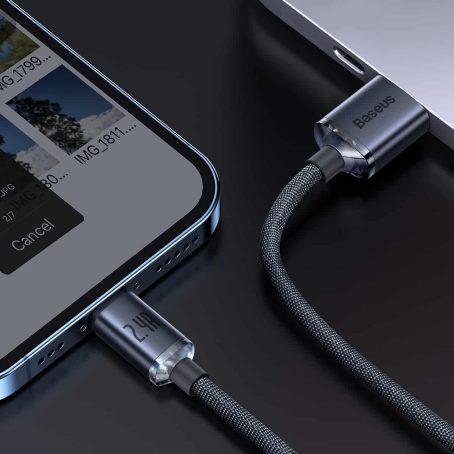 Baseus Crystal Shine Series 2.4A Fast Charging USB to Lightning 1.2M Cable