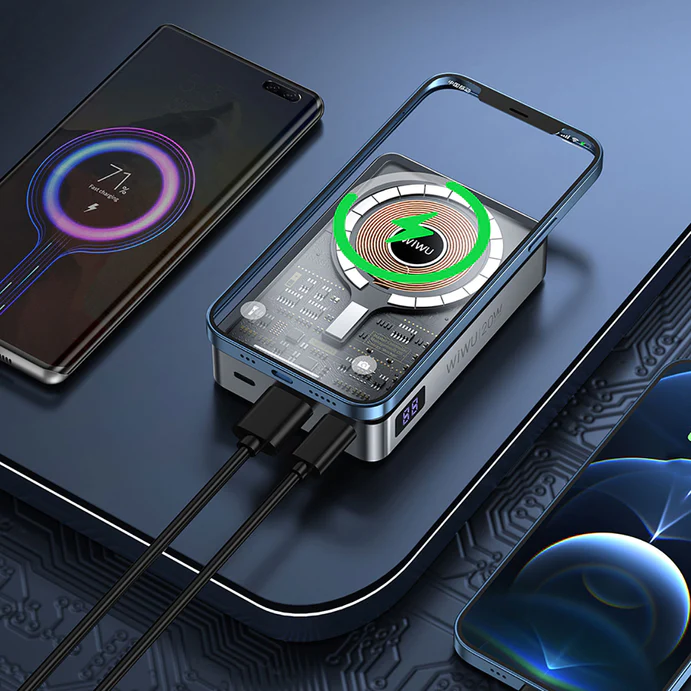 WiWU JC-21 10000mAh Transparent Magnetic Power Bank