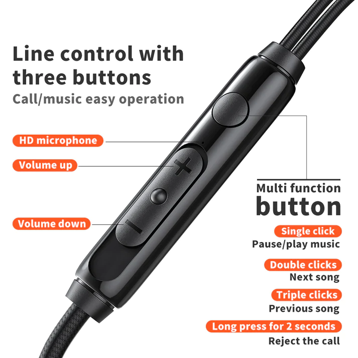 Mcdodo HP-121 3.5mm Wired Earphones