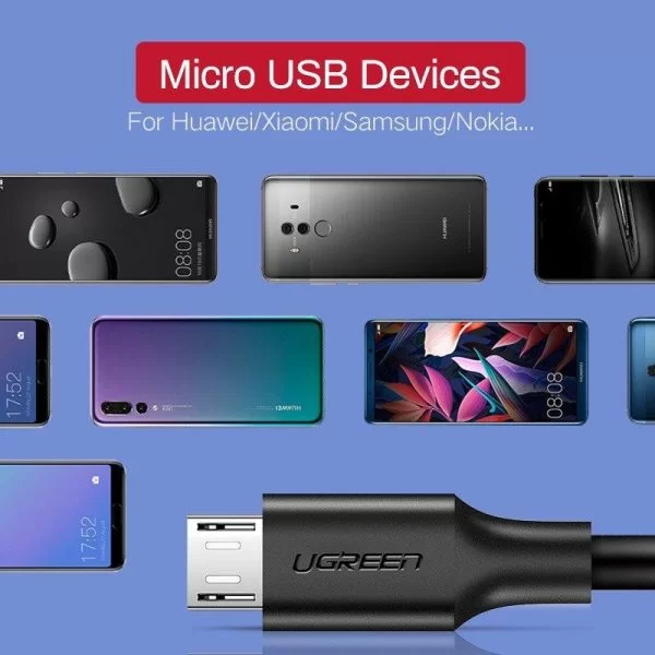 UGREEN 25cm USB to Micro USB Cable