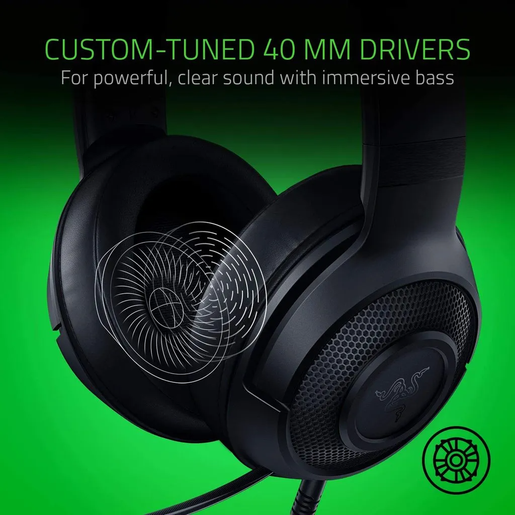 Razer Kraken X Essential Wired Gaming Headset