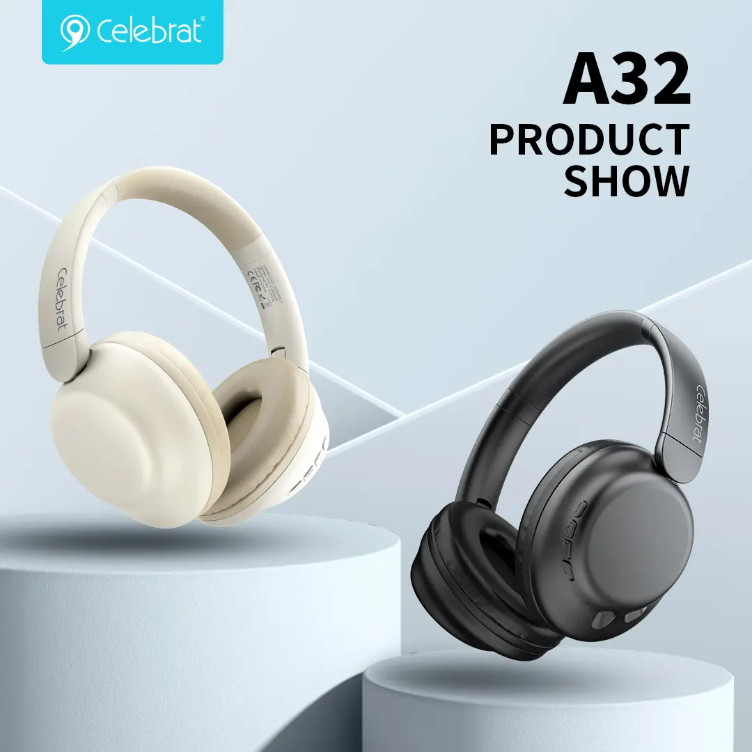 Celebrat A32 Extra Base Bluetooth Headphone