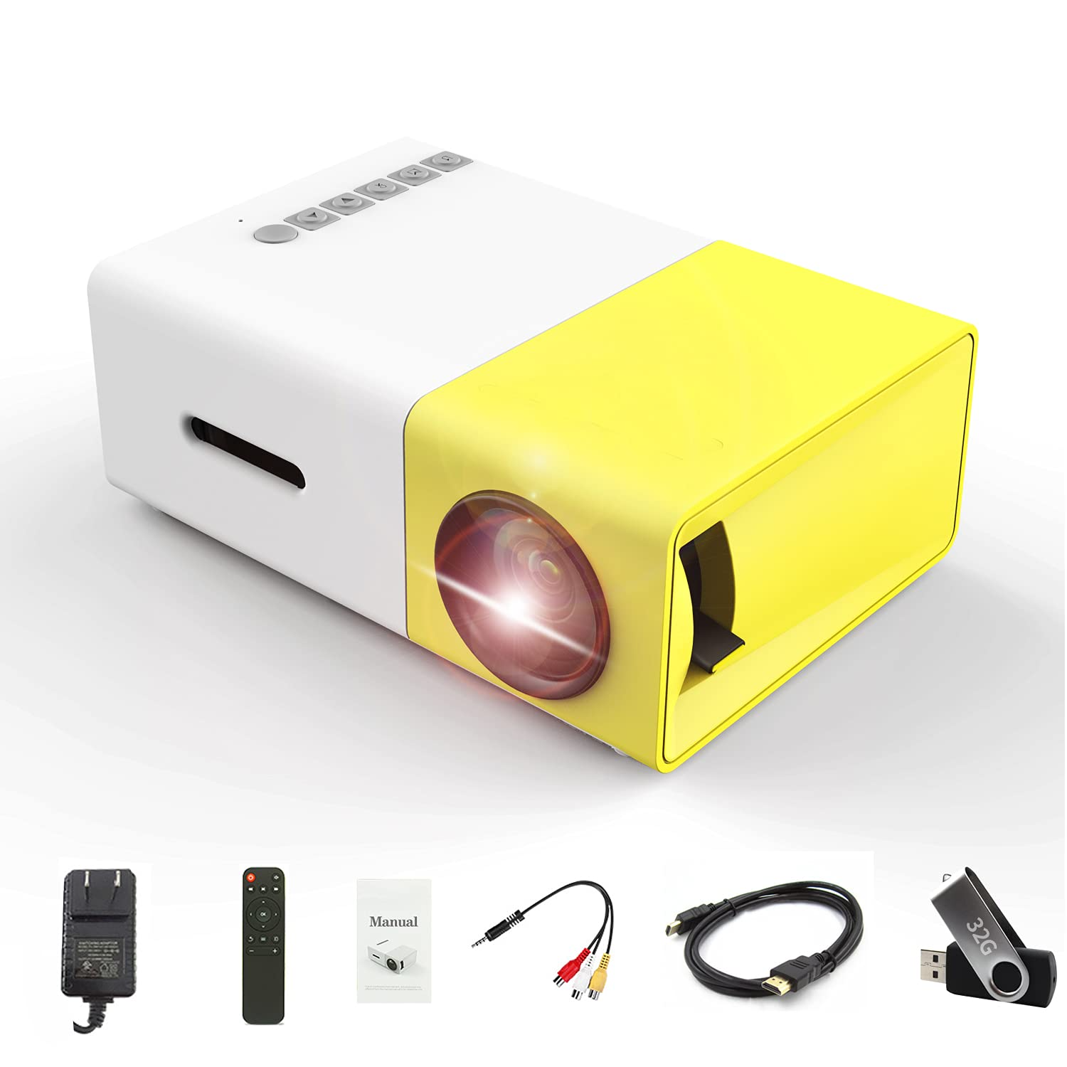 YG300 Remote Control LED Projector