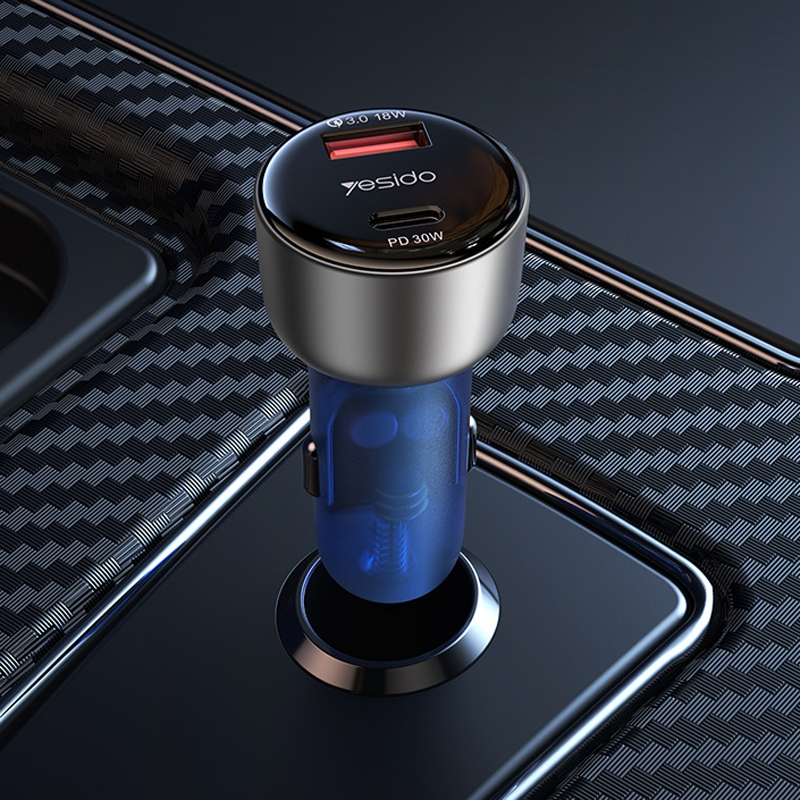 Yesido Y52 Super Fast USB-C 48W Compatible PD & PPS Car Charger