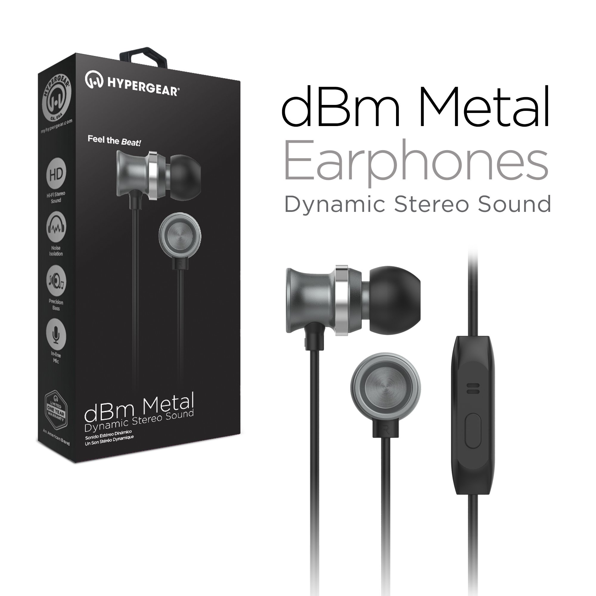 HyperGear dBm Metal Earphones