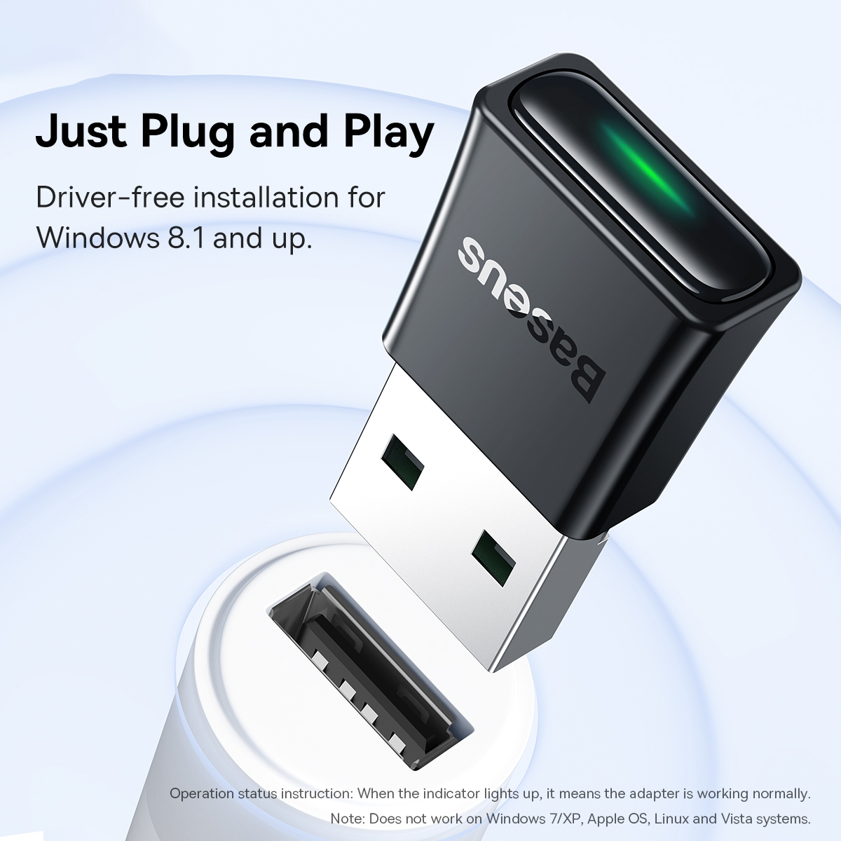 Baseus BA07 Wireless Bluetooth 5.3 USB Adapter