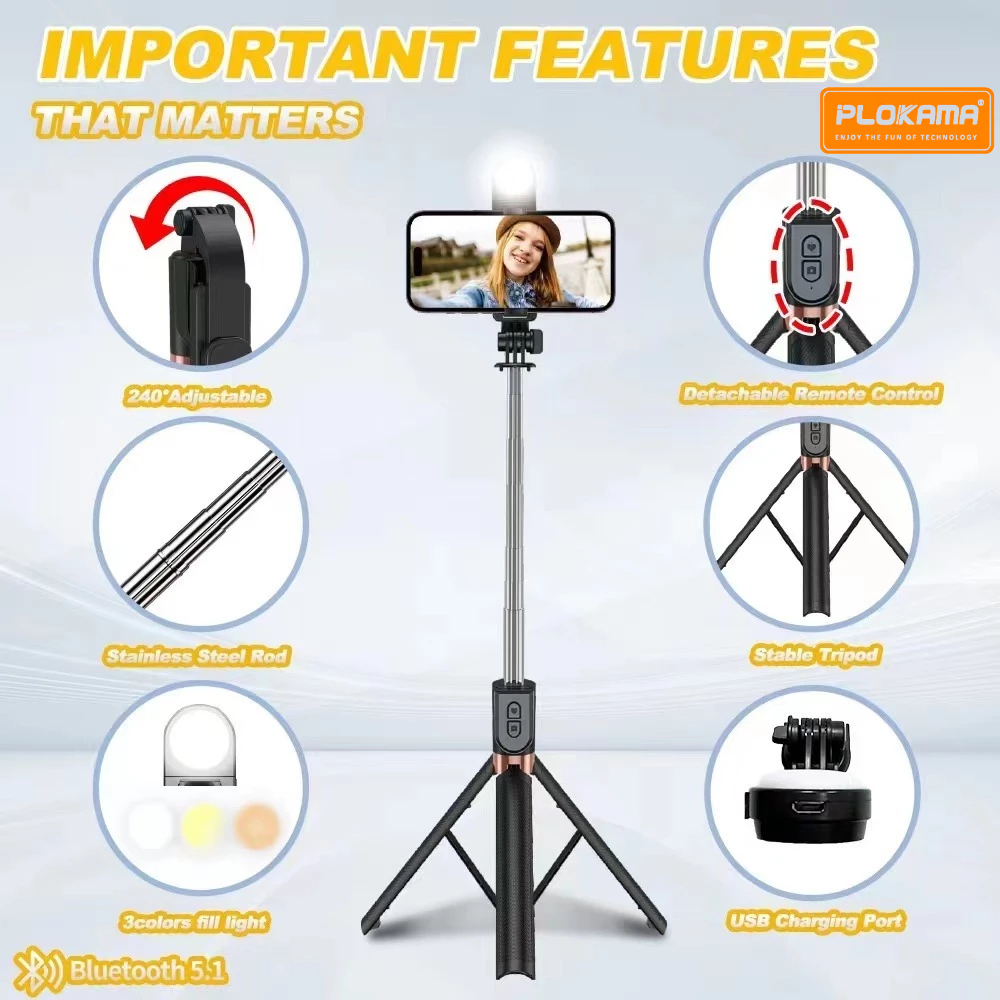 Plokama Live-K9 Tripod With LED