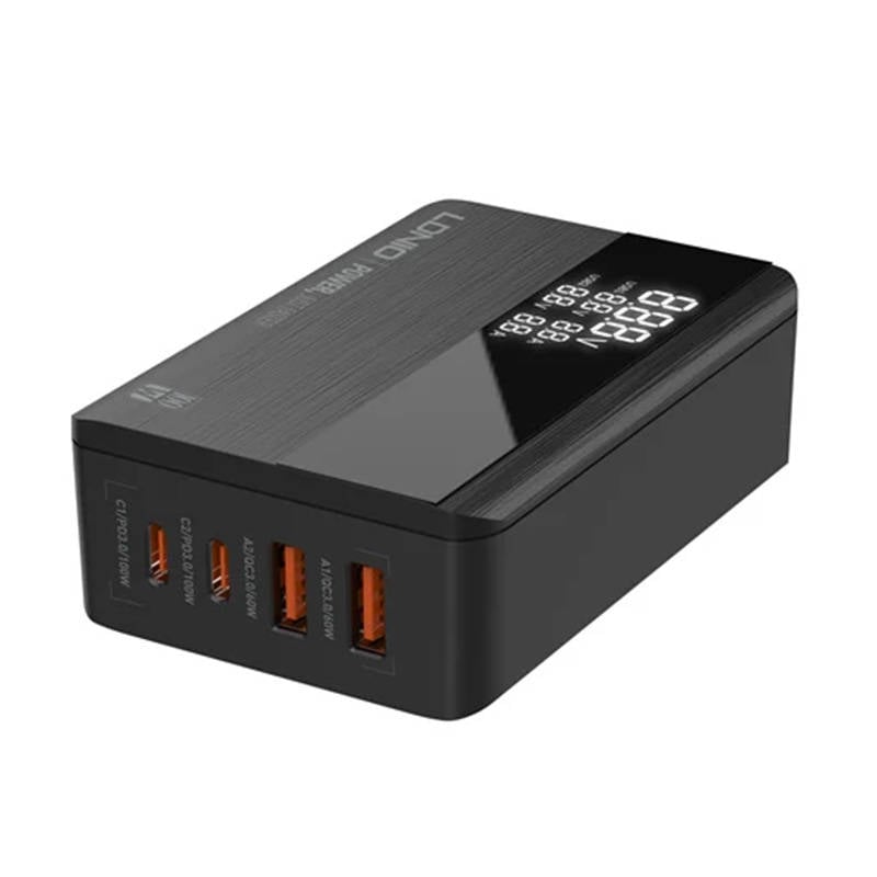 LDNIO A4809C 100W GAN QC3.0 PD3.0 PPS 4USB Multi-port Super Fast Charing