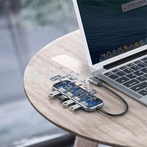 Baseus Mirror Series USB Type-C to USB 3.0*4+PD HUB