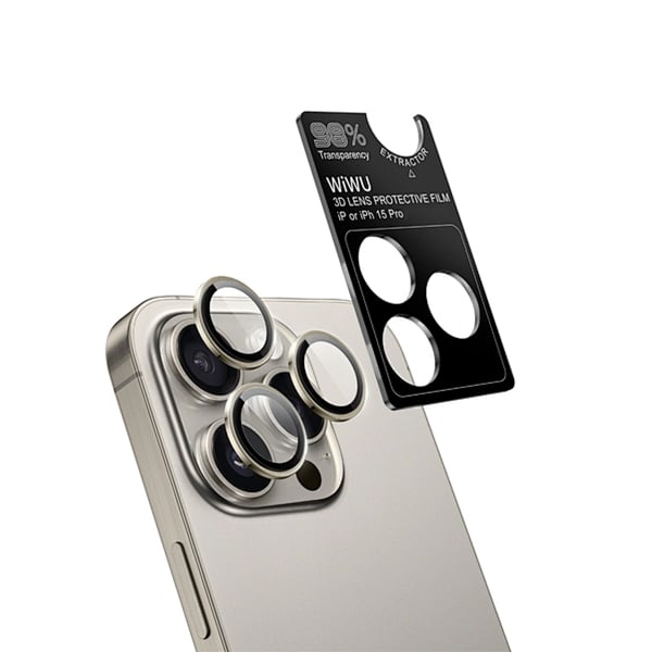 WIWU Camera 3D Eagle Eye Lens Guard Protector for iPhone 15 Pro Max