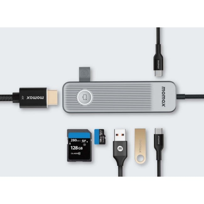 Momax Onelink 7 in 1 Multi-Function USB-C Hub