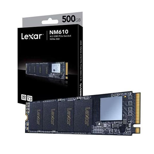Lexar NM610 M.2 2280 500GB PCIe NVMe Internal SSD