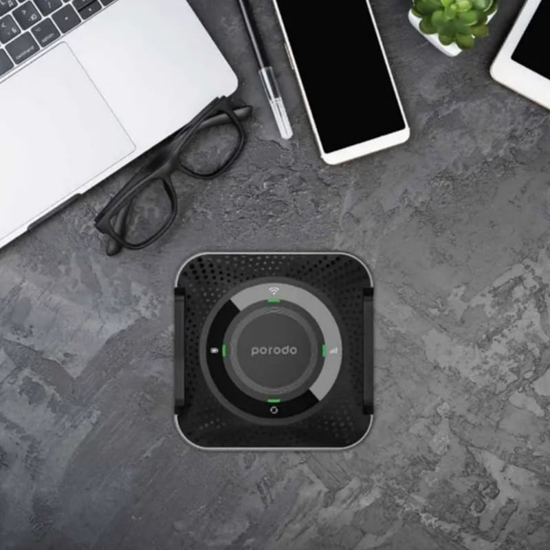 Porodo Portable CPE MiFi 3G/4G 4000mAh Wireless Router
