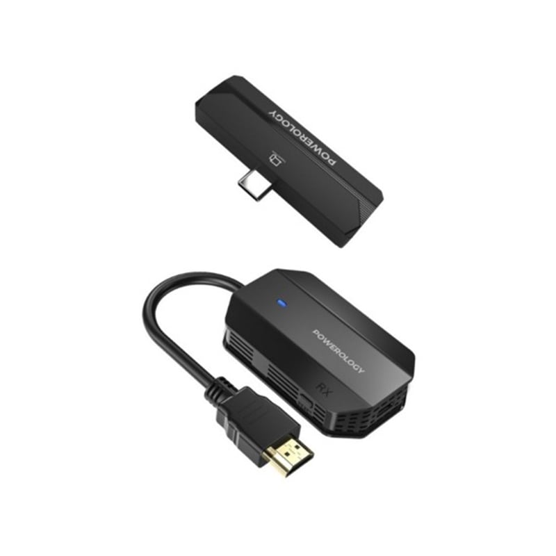 Powerology PHDMACBK Wireless HDMI Audio &amp; Video Type-C Adapter