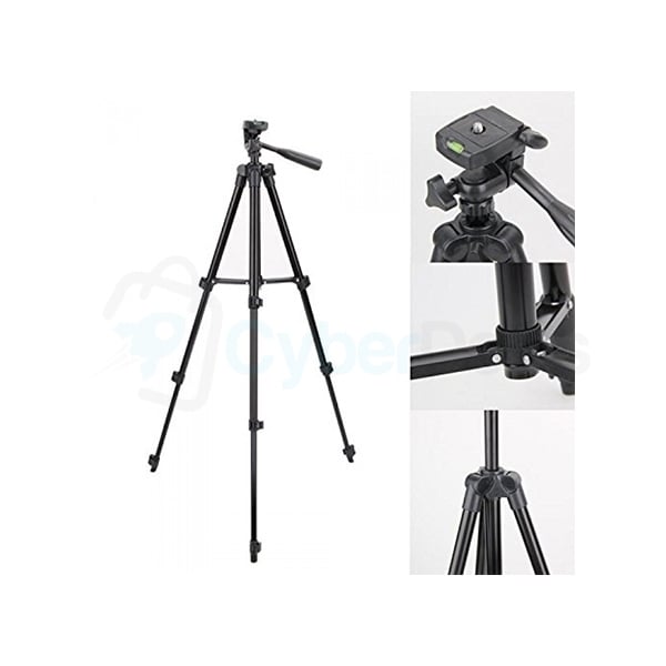 TF-3120 Black Edition Aluminum Alloy Smart Phone and Camera Tripod