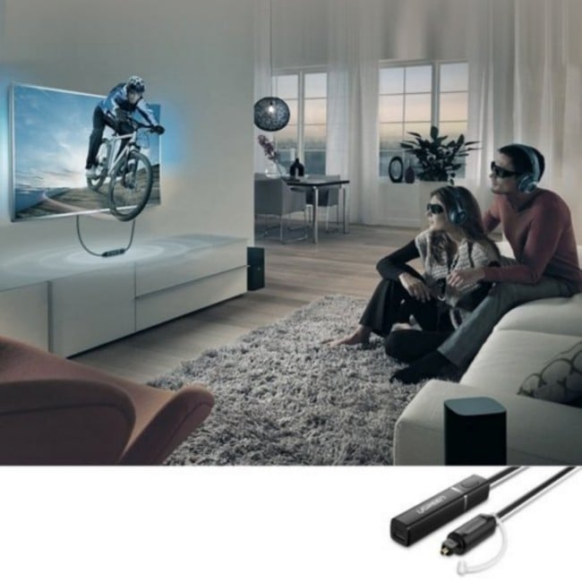 UGREEN CM150 Bluetooth 5.0 Transmitter with Optical Plug