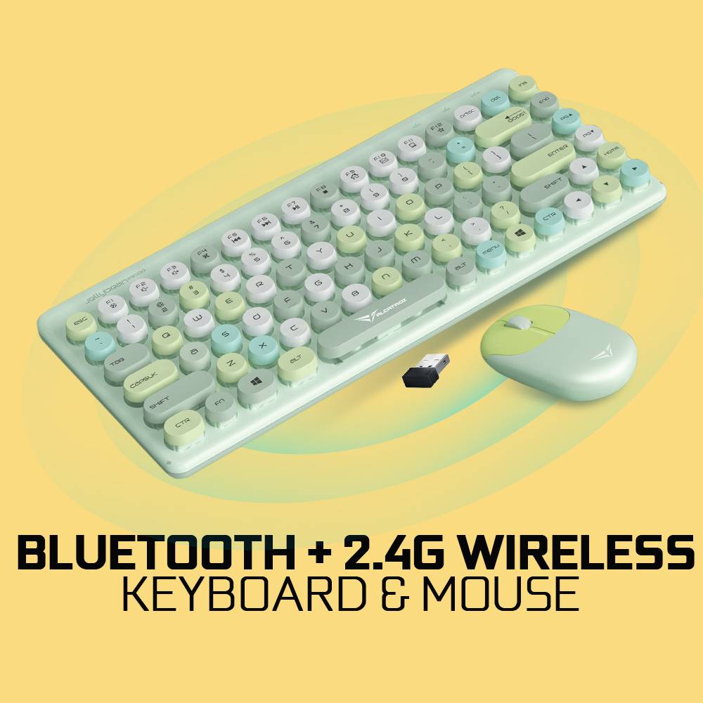 Alcatroz Jellybean A3000 Bluetooth Rechargeable Wireless Keyboard  Mouse Combo