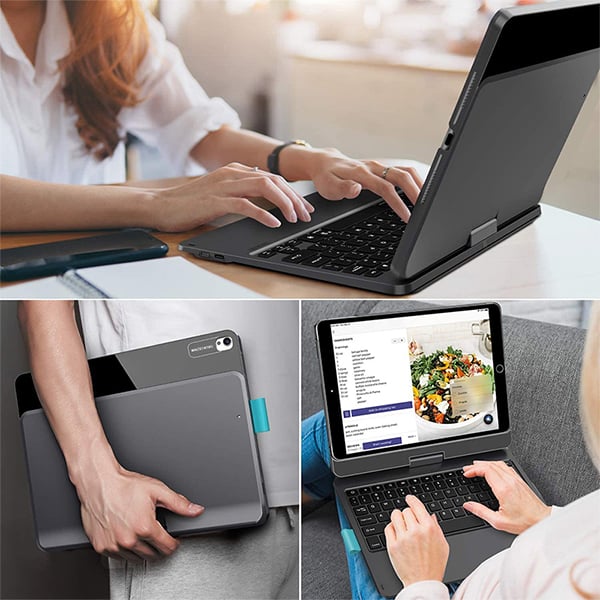 WiWU Waltz Rotating Wireless Keyboard for iPad Air 5 10.9