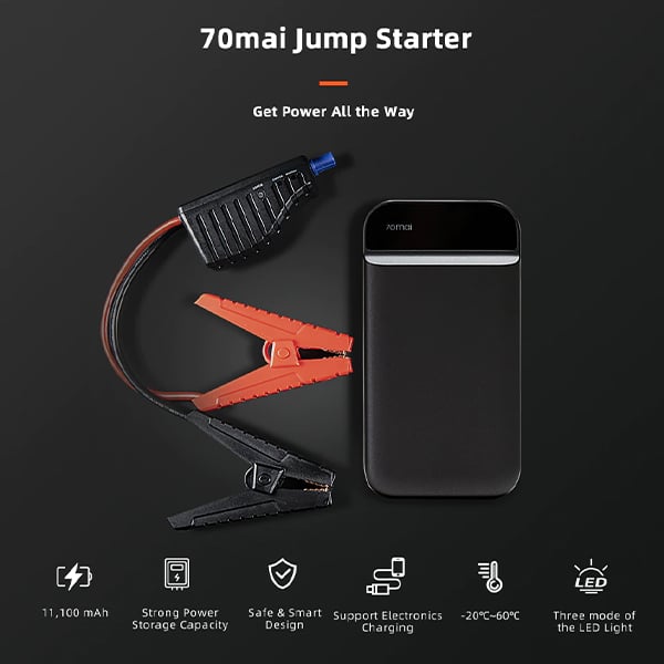 Xiaomi 70mai PS02 11100mAh Emergency Portable Car Jump Starter