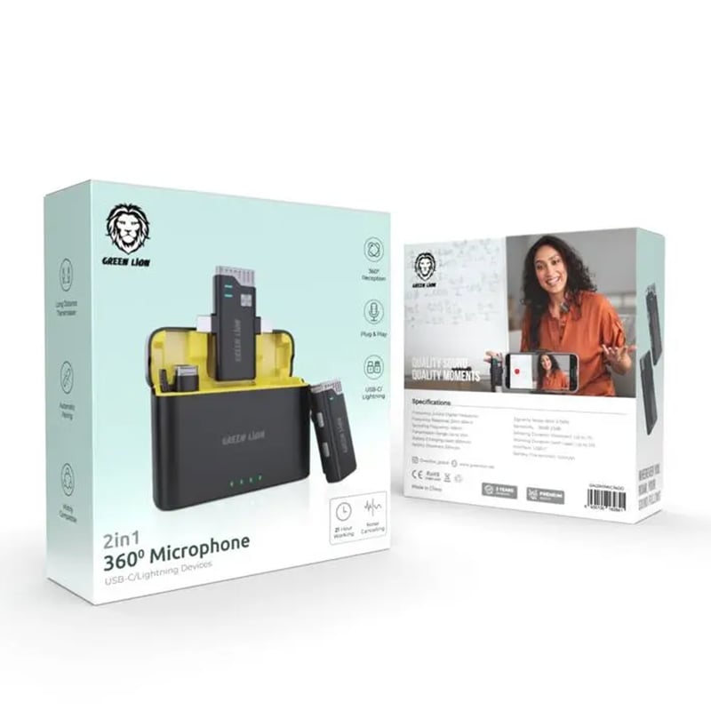 Green Lion 3-in-1 360° Microphone