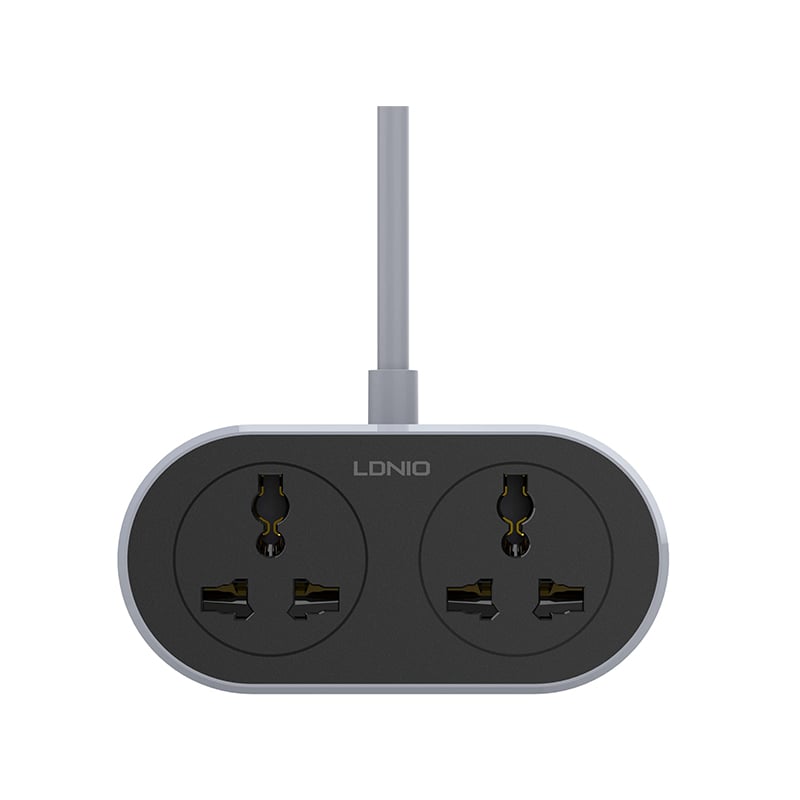 LDNIO SC2018 2500W 2 AC Outlet Universal 10M Extension Cord Power Socket