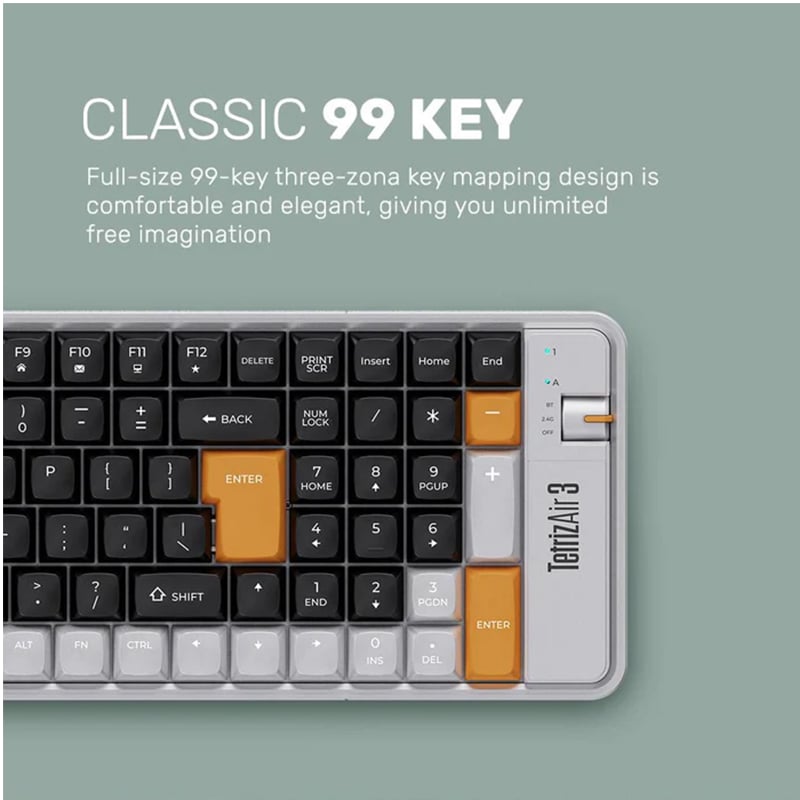 Alcatroz Tetriz Air 3 Wireless Keyboard