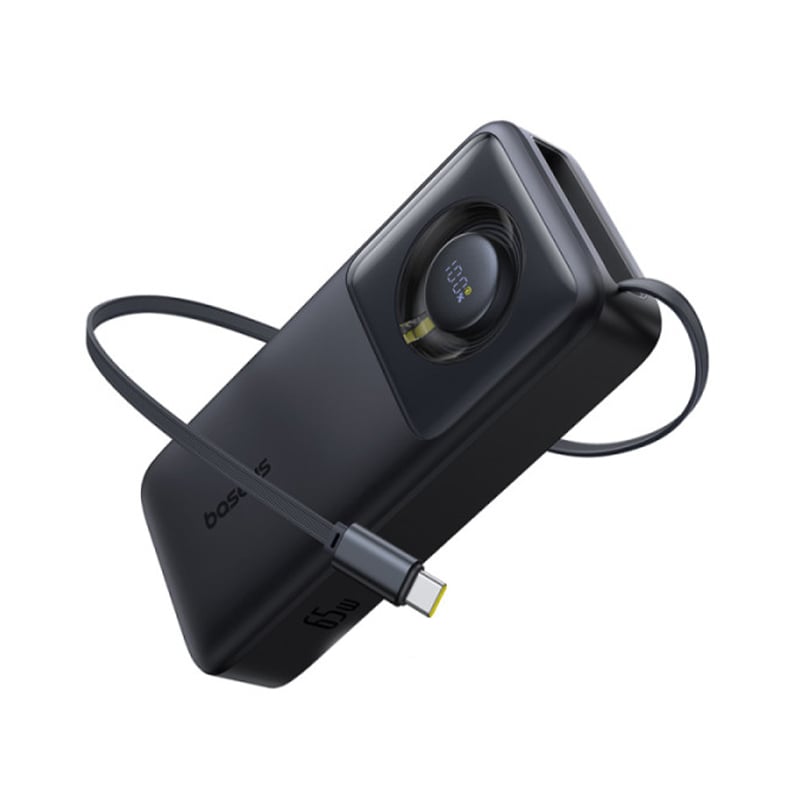 Baseus Free 2 Pull 65W 20000mAh Power Bank With Retractable USB-C Cable