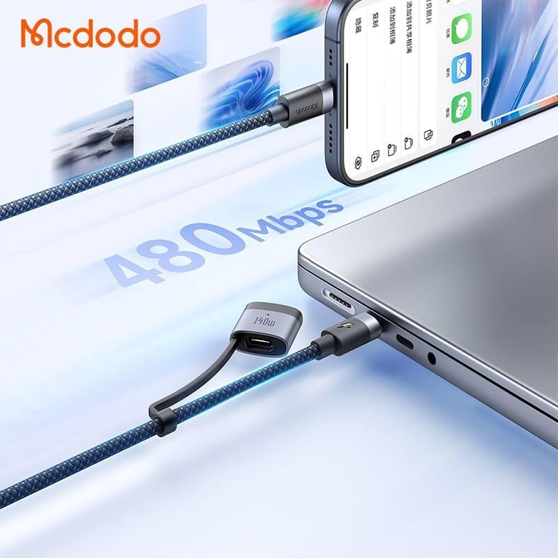 Mcdodo CA-014 240W/140W USB-C to USB-C & MagSafe 3 Cable