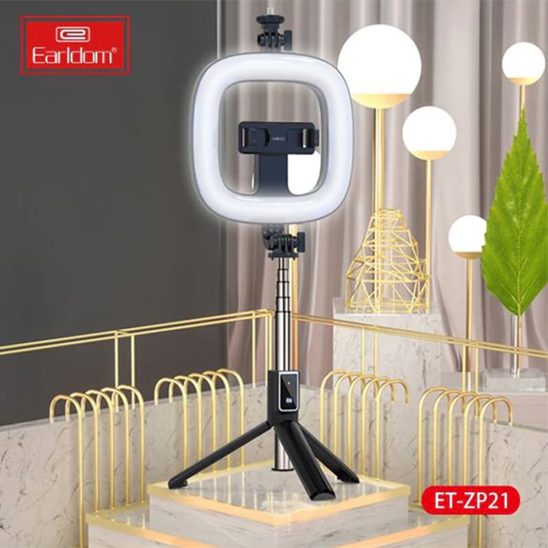Earldom ZP21 Ring Light Selfie Stick Tripod