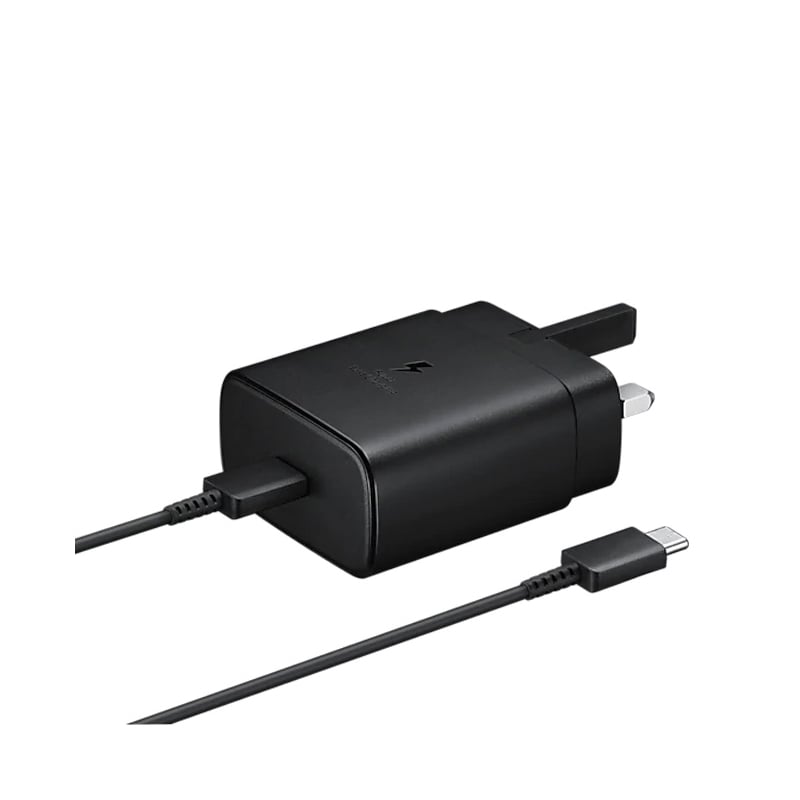 Samsung 25W UK 3 Pin USB-C Adapter with Type-C to Type-C Cable