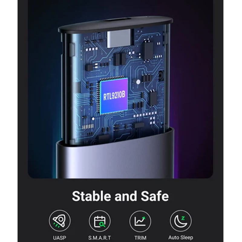 UGREEN 90264 CM400 10Gbps M.2 SATA/NVMe SSD Enclosure