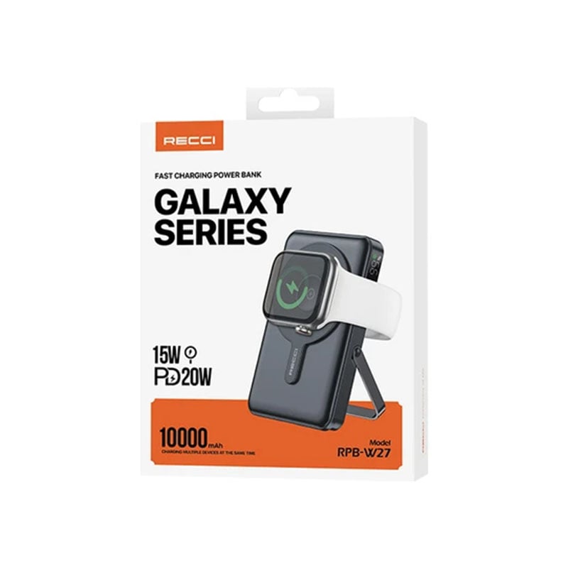Recci RPB-W27 Galaxy Series PD 20W 10000mAh 15W Wireless Magsafe Power Bank