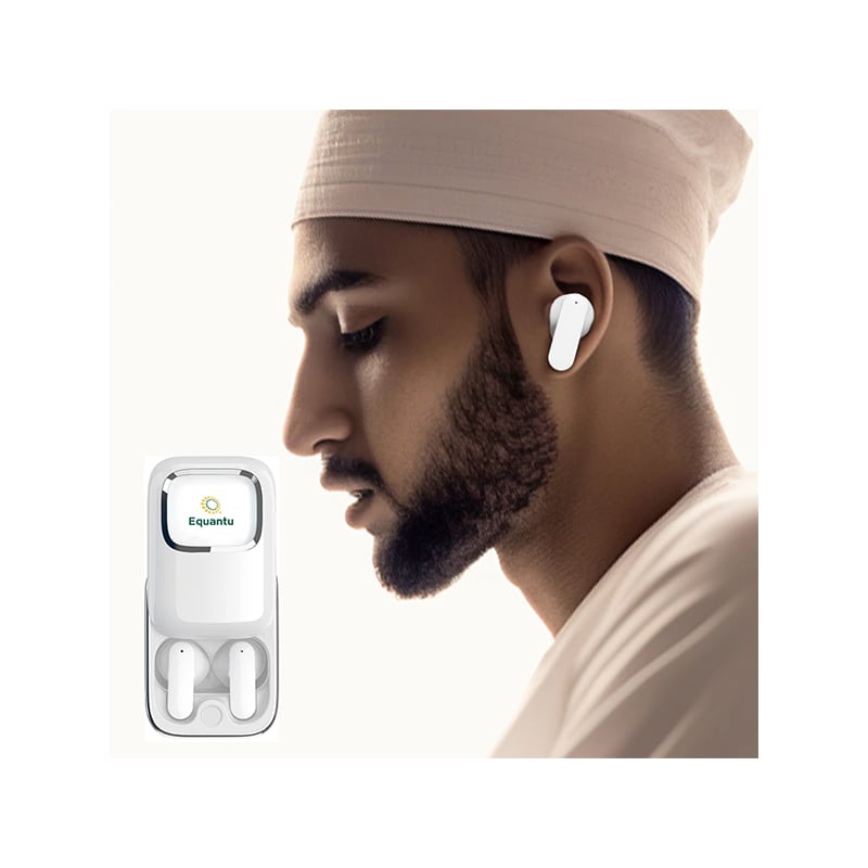 Equantu QB525 Muslim Wireless Bluetooth Earphone with Smart Quran Speaker