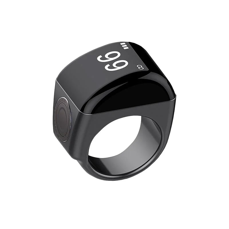 Equantu QB702 Lite Plastic Zikr Ring Tasbeeh Ring With App-Conrol Qibla Counter Prayer
